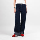 Wide Leg  Blue Jeans - Basica Women