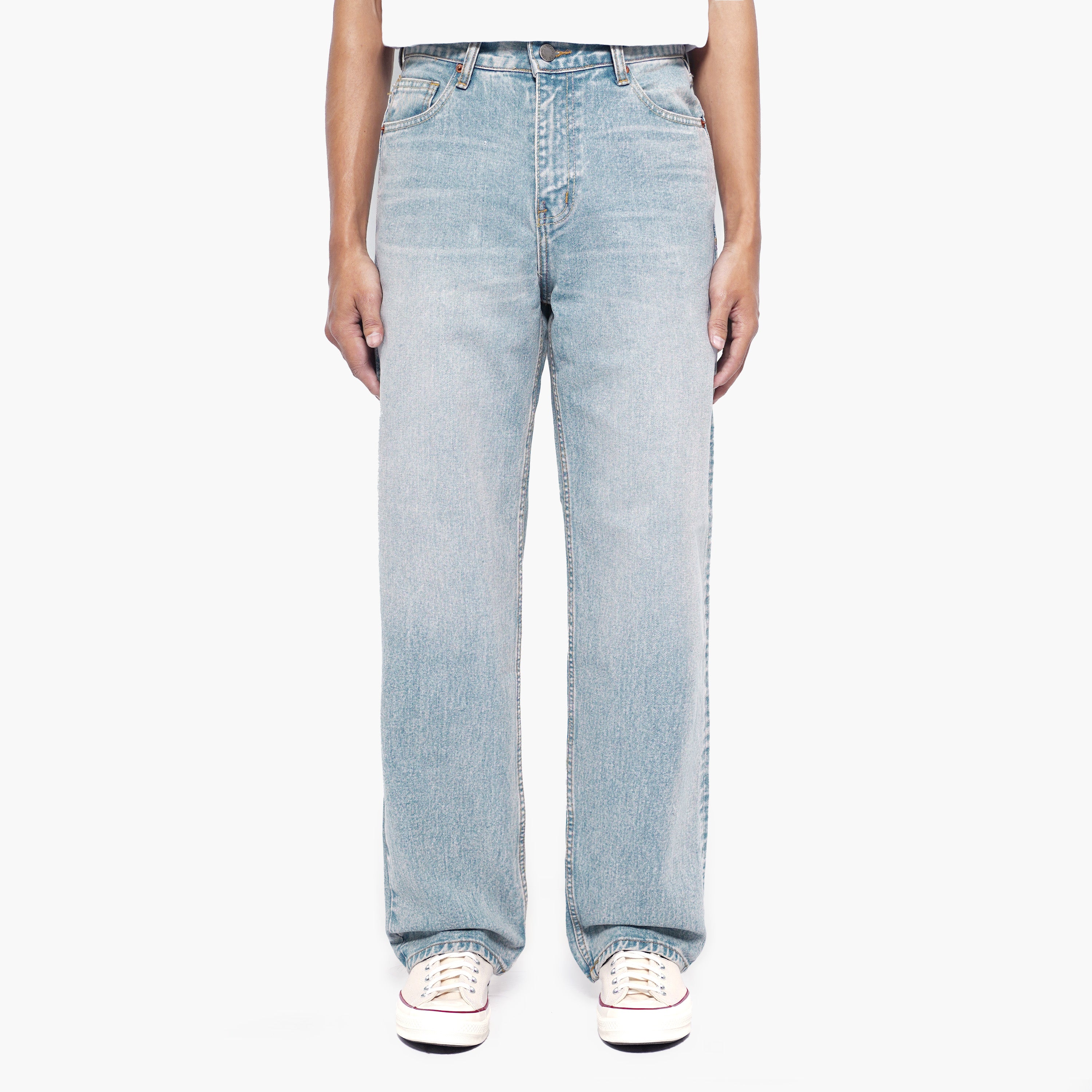 Regular Straight Blue Jeans - Basica Man