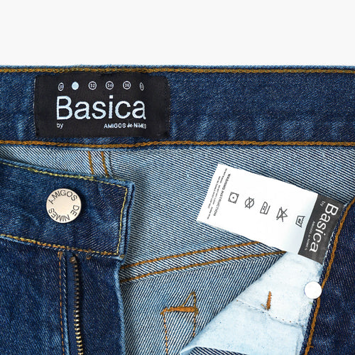 Regular Straight Blue Jeans - Basica Man