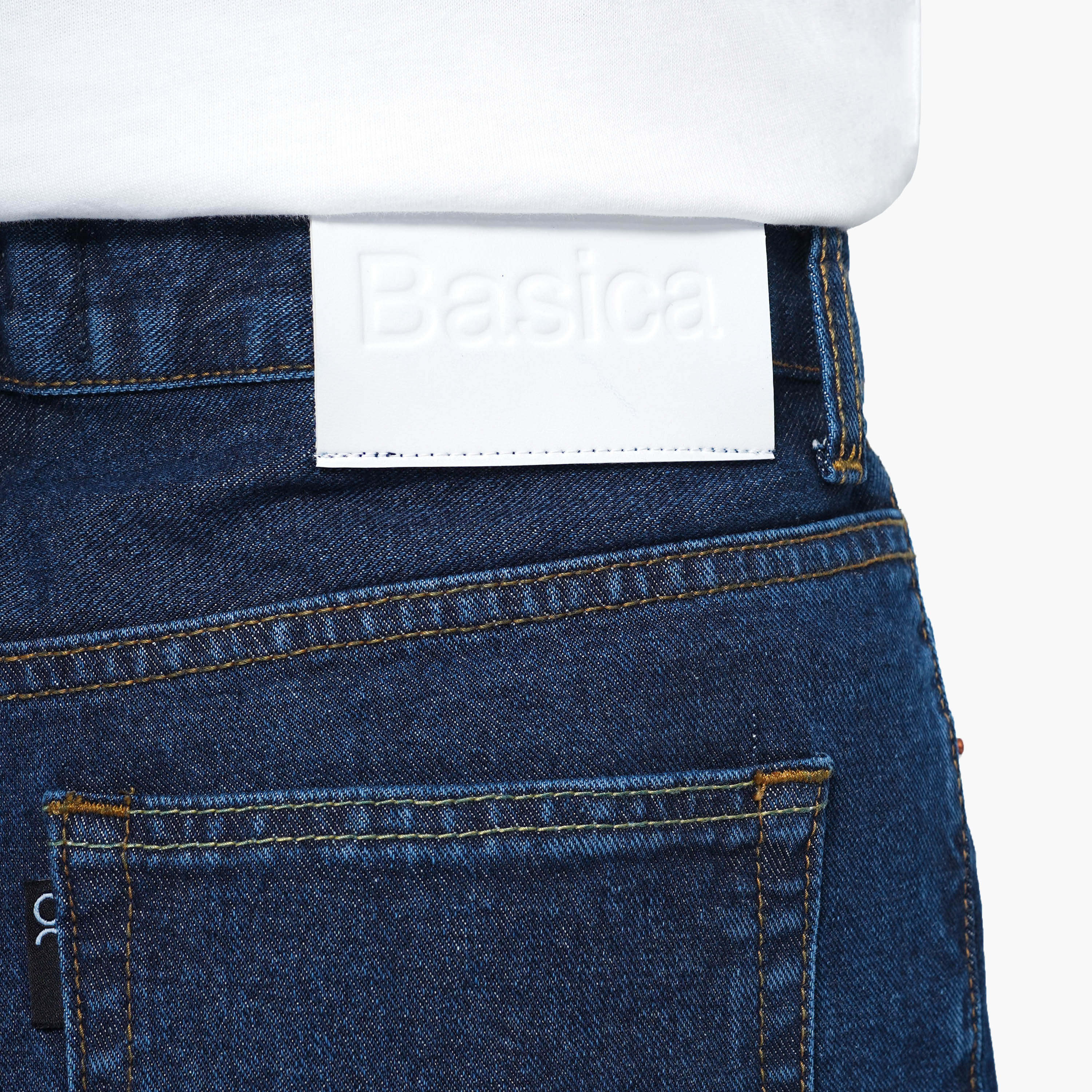 Regular Straight Blue Jeans - Basica Man