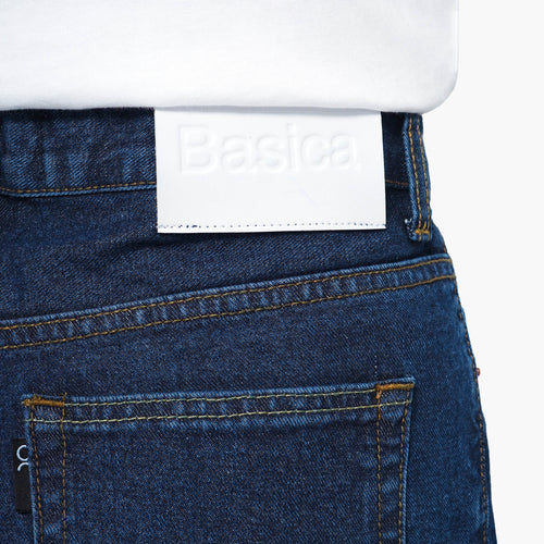 Regular Straight Blue Jeans - Basica Man
