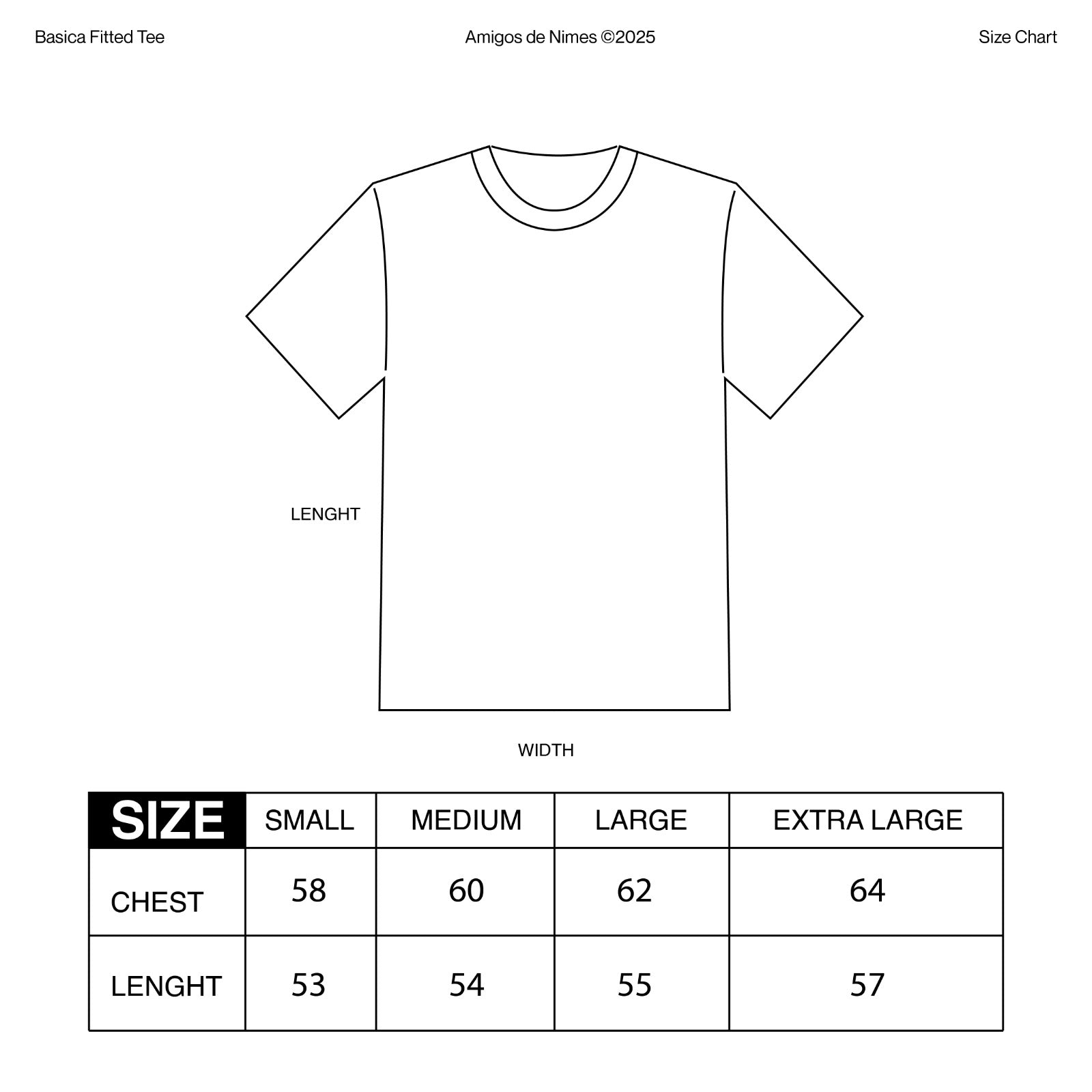 Fitted Tee Heavyweight - Basica
