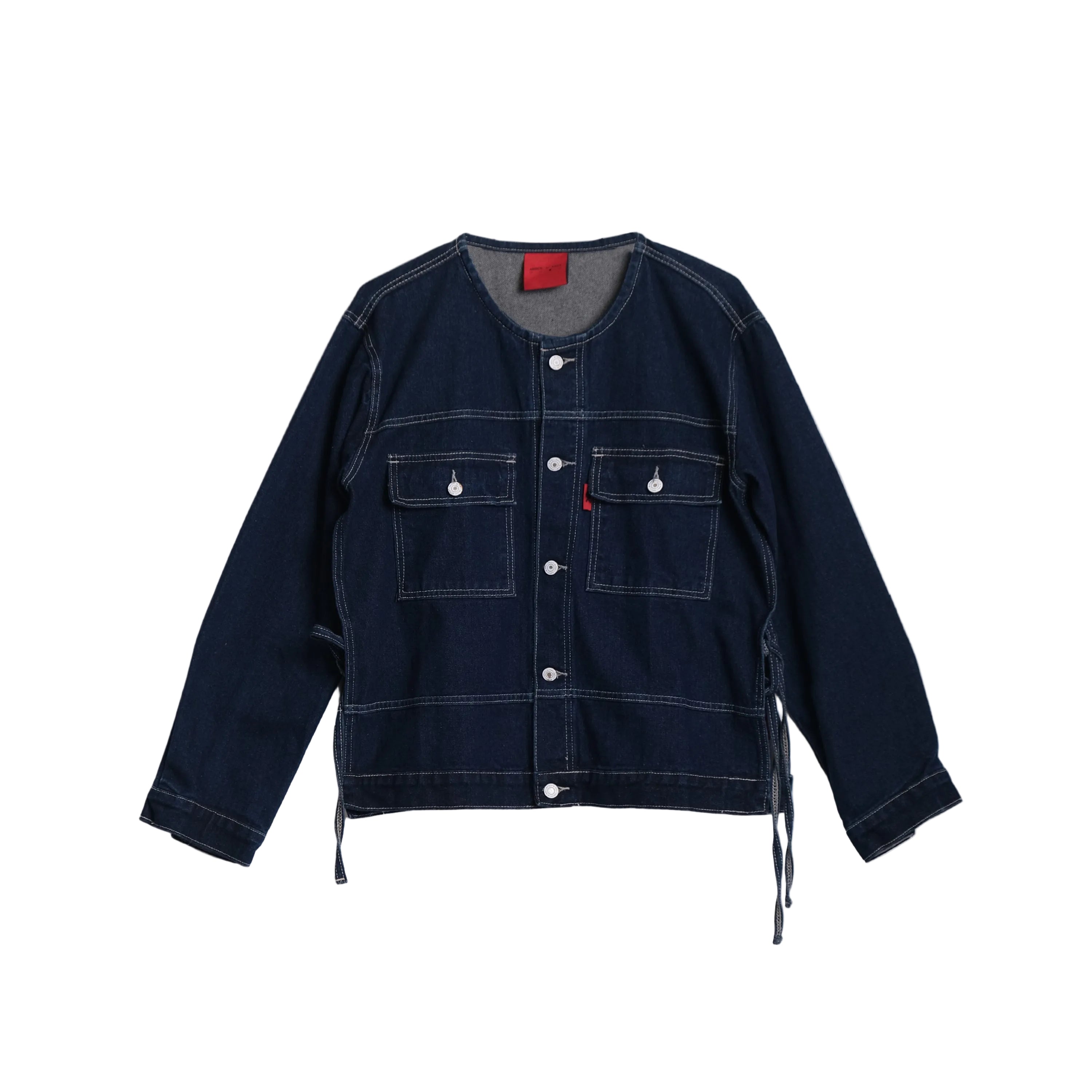 Nina Uncollar Jacket - Blue or Love Collection