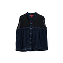 Carmen Half Mesh Vest - Blue or Love Collection