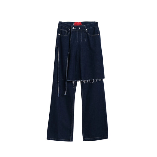 Carla Skirt Pants Denim - Blue or Love Collection
