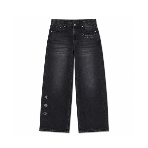 London Dark Charcoal - Wide Denim