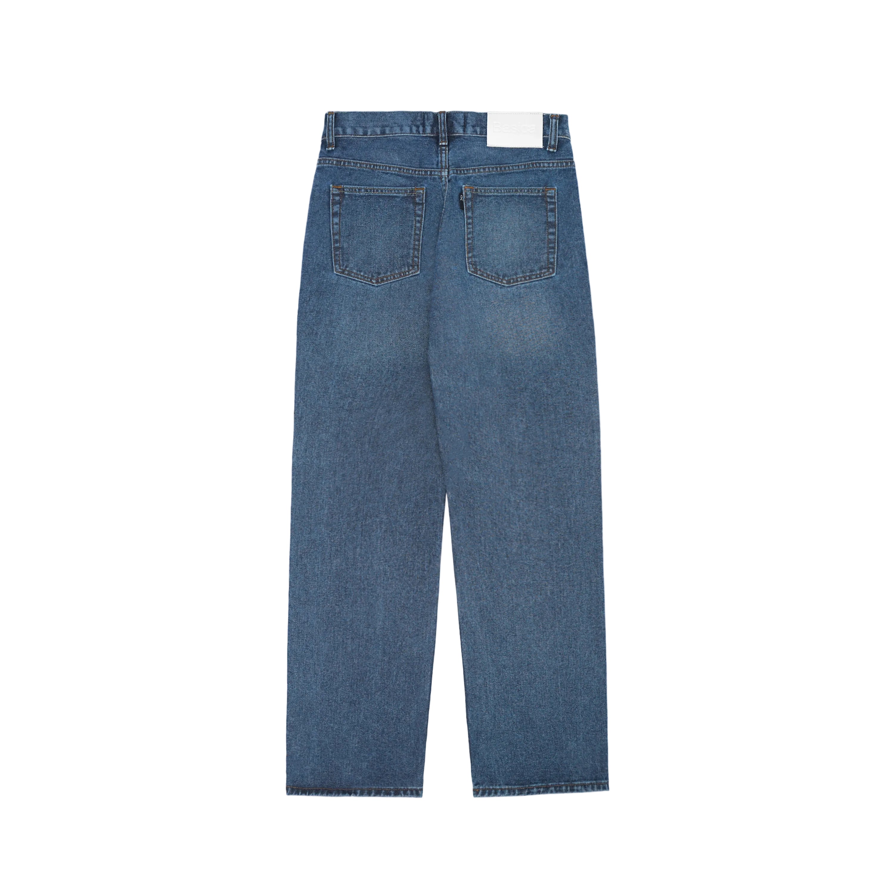 Regular Straight Blue Jeans - Basica Man