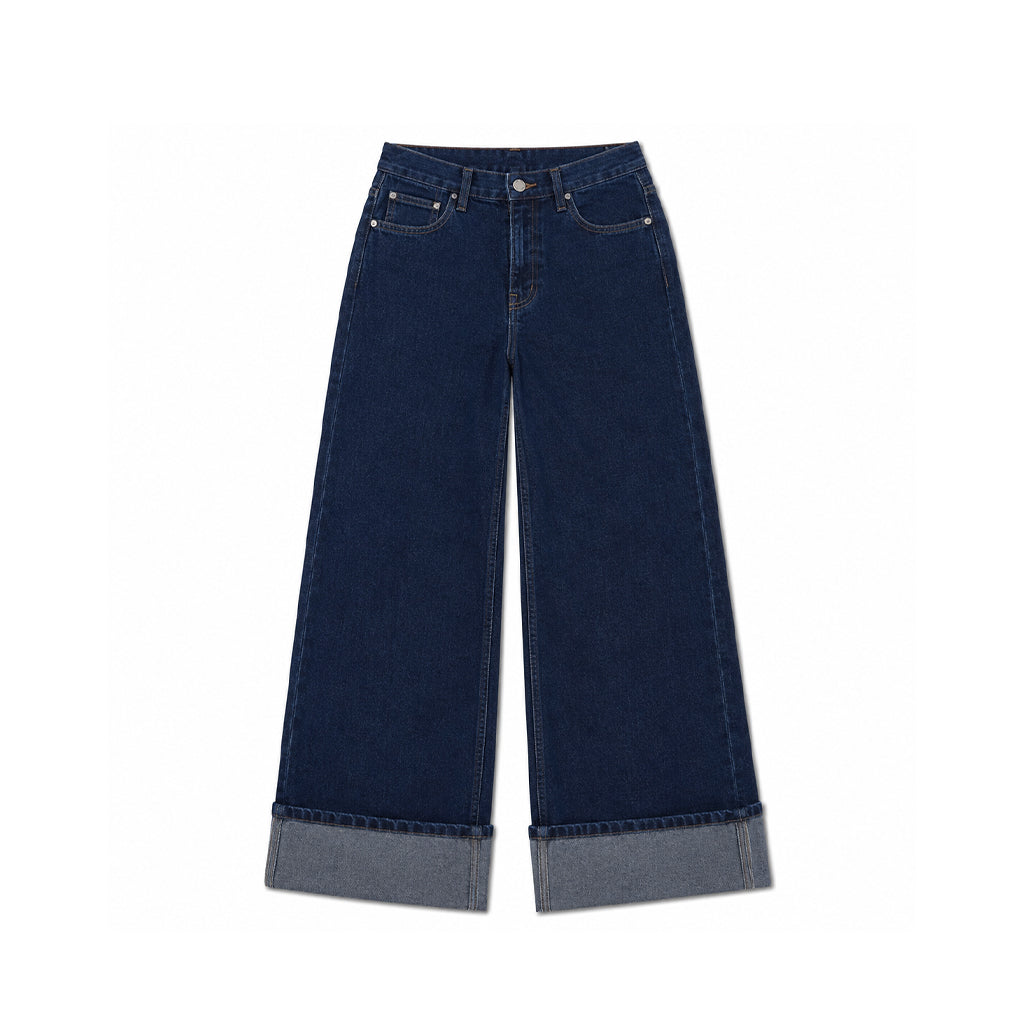 Wide Leg  Blue Jeans - Basica Women