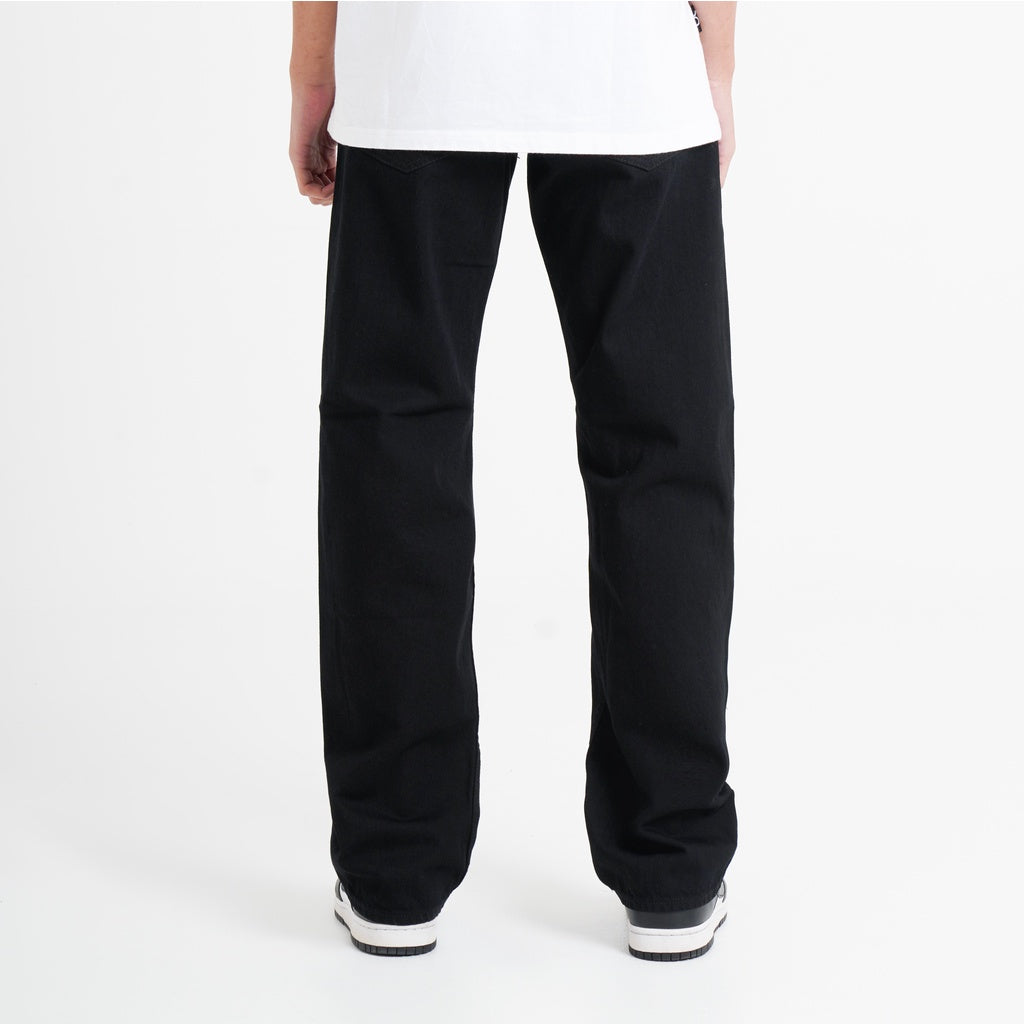 Regular Straight Black Jeans - Basica Man