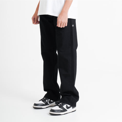 Regular Straight Black Jeans - Basica Man