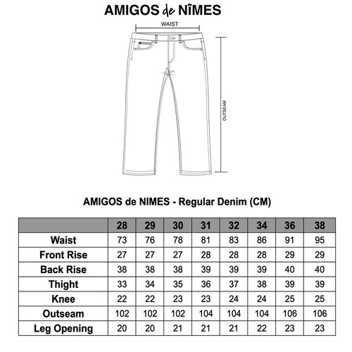 Regular Straight Black Jeans - Basica Man