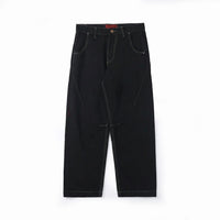 Arise Baggy Cream - Celana Panjang Baggy Jeans Denim