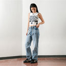 Louise Sky Blue - Loose Jeans