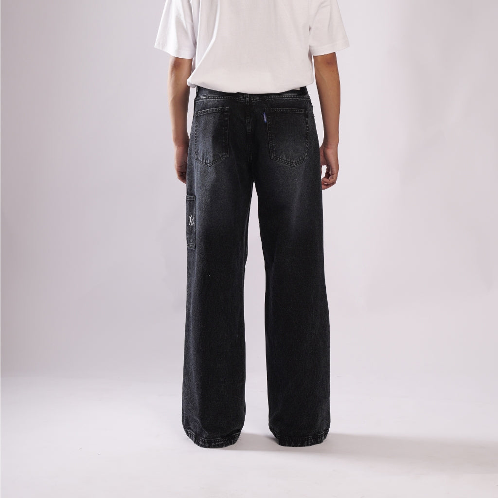 London Dark Charcoal - Wide Denim