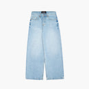 Wide Leg Blue Jeans - Basica Man