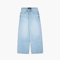 Wide Leg Blue Jeans - Basica Man