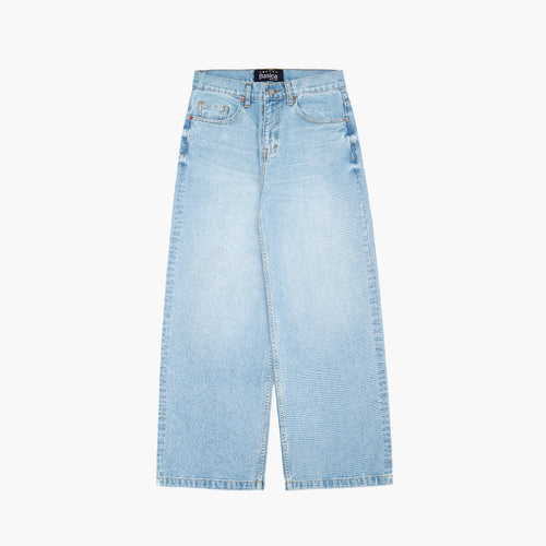 Wide Leg Blue Jeans - Basica Man