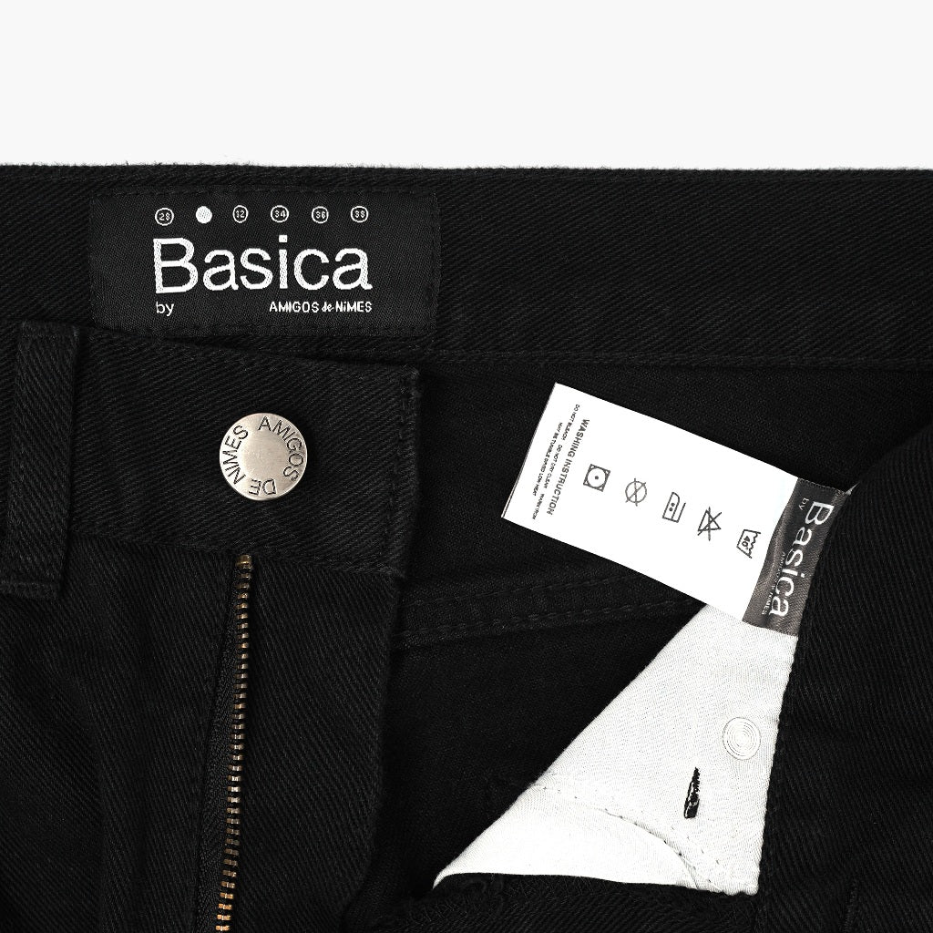 Slim Tapered Black Jeans - Basica Man