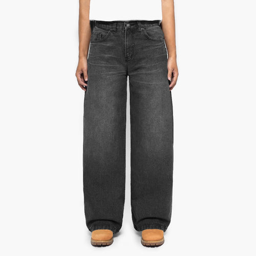 Wide Leg Black Jeans - Basica Man