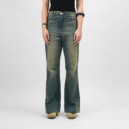 Flare Blue Jeans - Basica Women