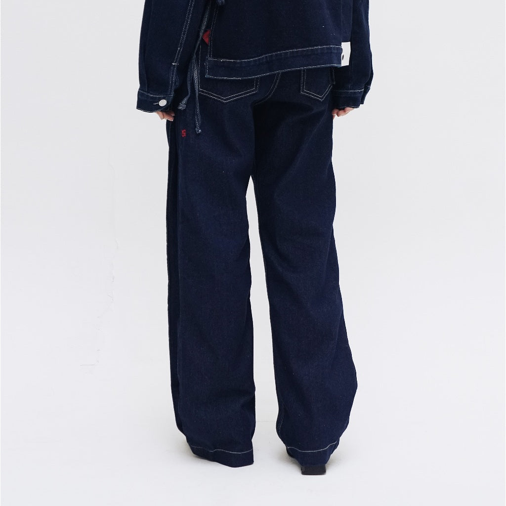 Fitz Side Pleat Pants - Blue or Love Collection