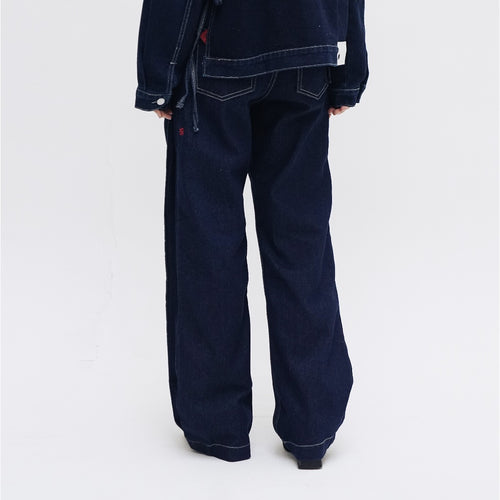 Fitz Side Pleat Pants - Blue or Love Collection