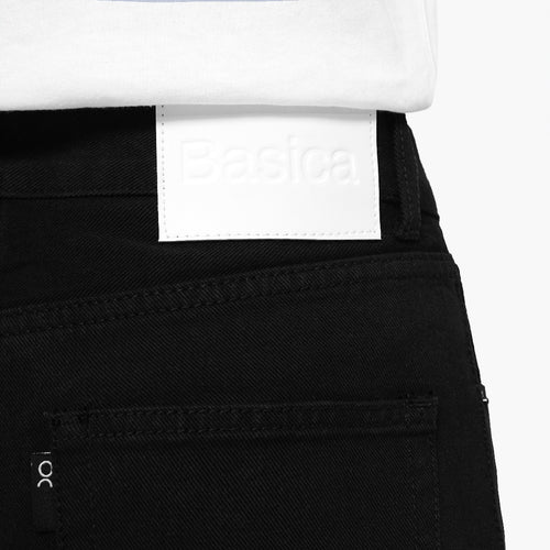 Slim Tapered Black Jeans - Basica Man
