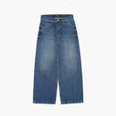 Wide Leg Blue Jeans - Basica Man
