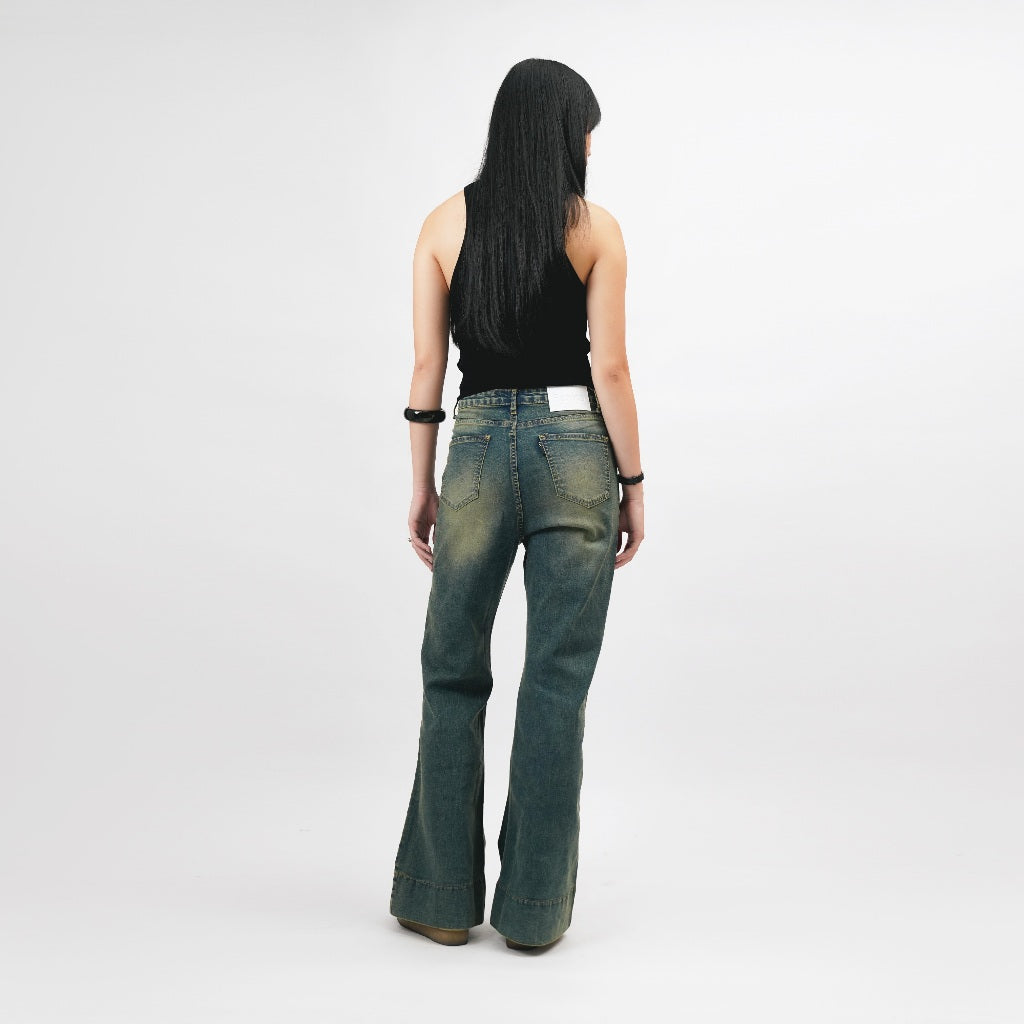 Flare Blue Jeans - Basica Women