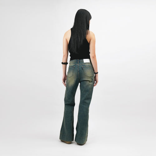 Flare Blue Jeans - Basica Women