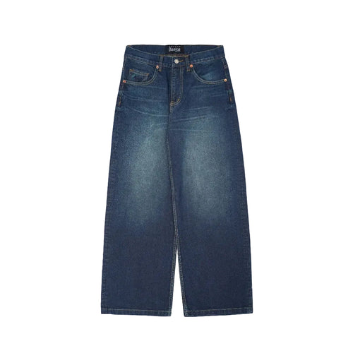 Wide Leg Blue Jeans - Basica Man