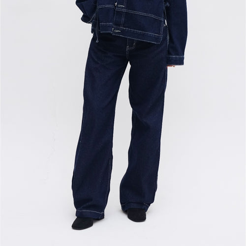 Fitz Side Pleat Pants - Blue or Love Collection