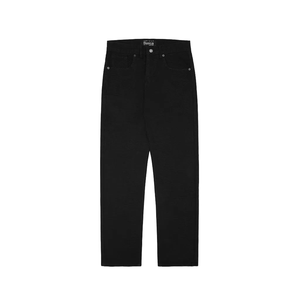 Slim Tapered Black Jeans - Basica Man