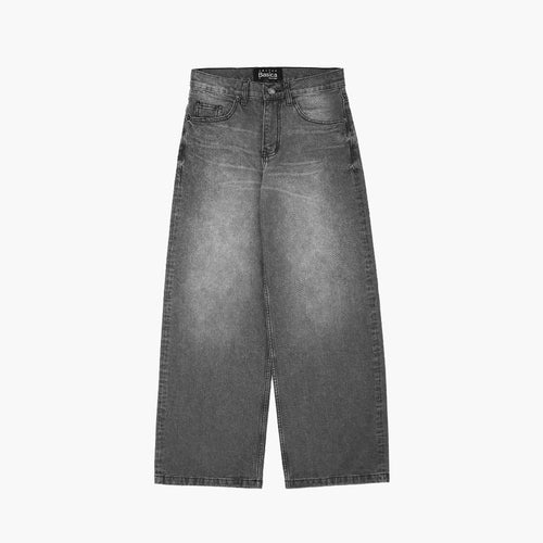 Wide Leg Black Jeans - Basica Man