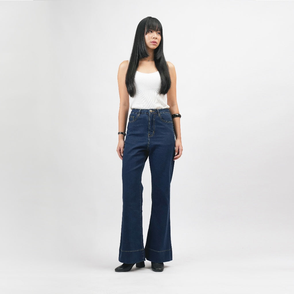 Flare Blue Jeans - Basica Women