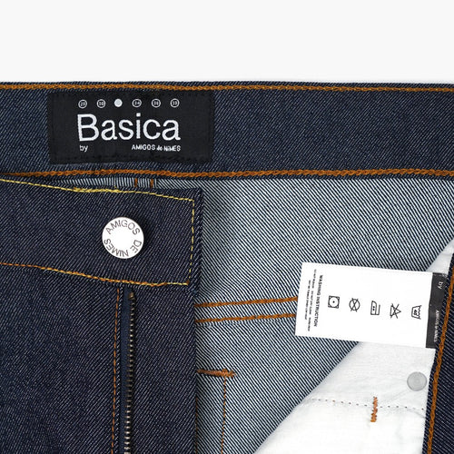 Slim Tapered Blue Jeans - Basica Man