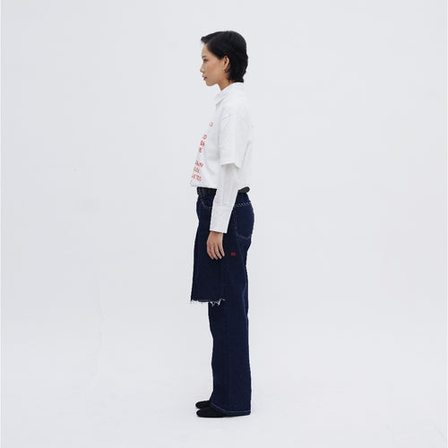 Carla Skirt Pants Denim - Blue or Love Collection