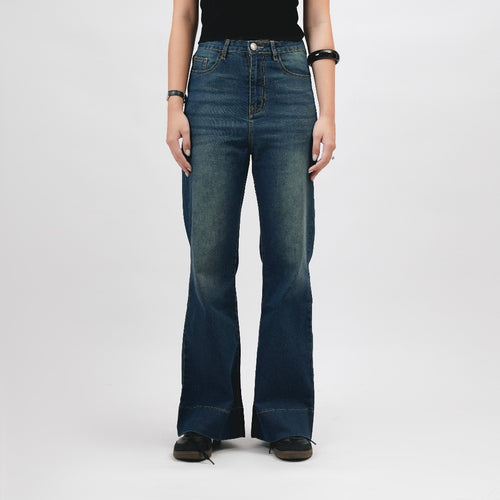Flare Blue Jeans - Basica Women