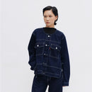 Nina Uncollar Jacket - Blue or Love Collection