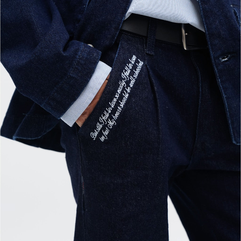 Smith Loose Trouser Denim - Blue or Love Collection