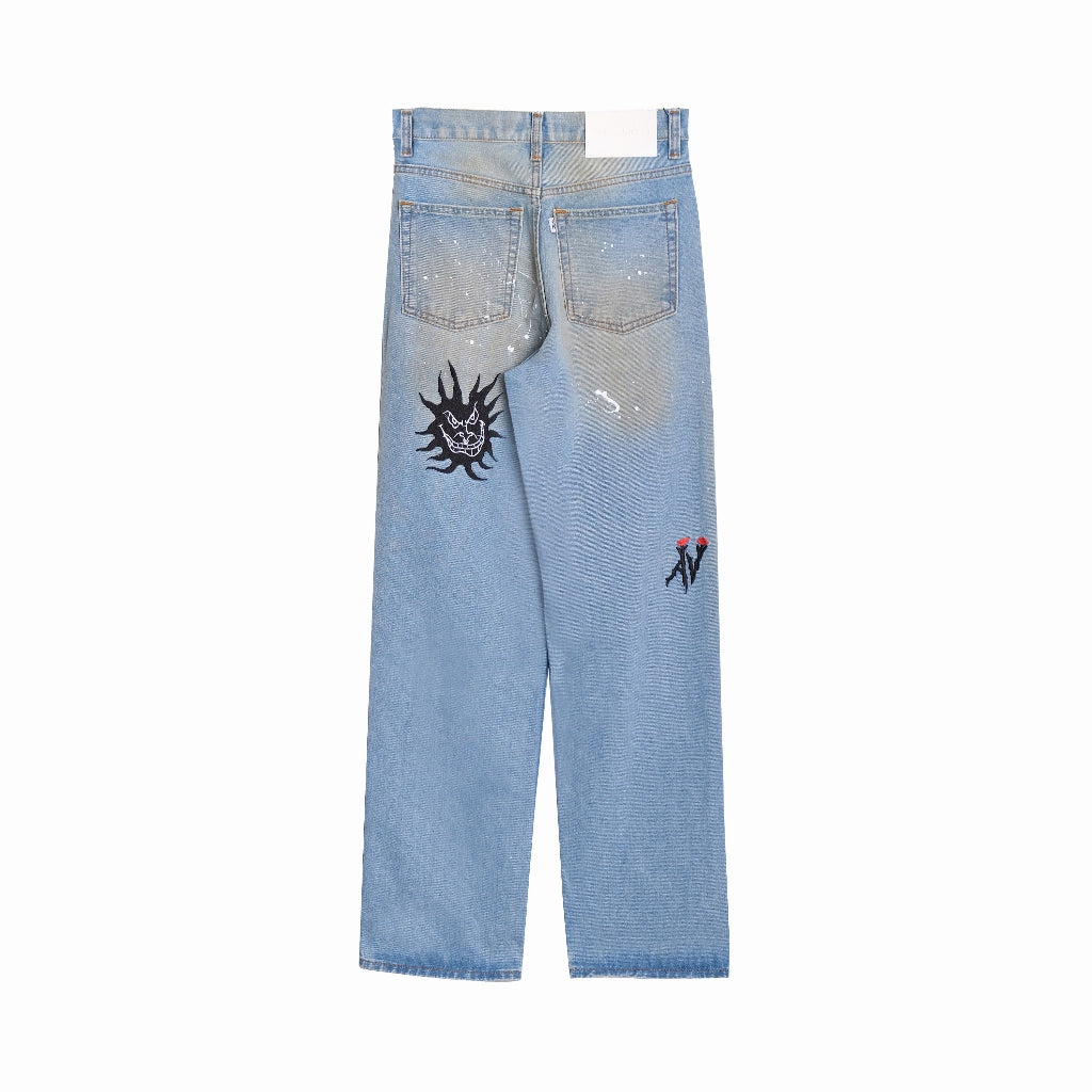 Mad Dog Reguler Loose Straight - Blue Denim Jeans