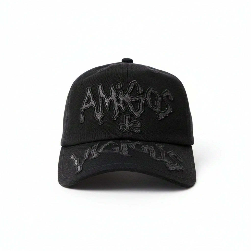 Black Warped - Topi Baseball 6 Panel