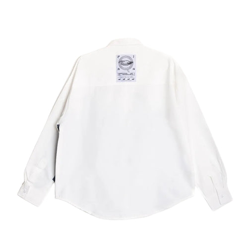 Chasm Denim Oxford Shirt Print - Shirt Long Sleeve