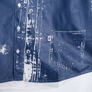 Chasm Denim Oxford Shirt Print - Shirt Long Sleeve