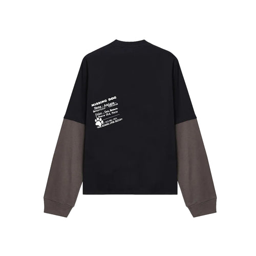 Missing Dog Double Layer Tee - Double Layer Tshirt