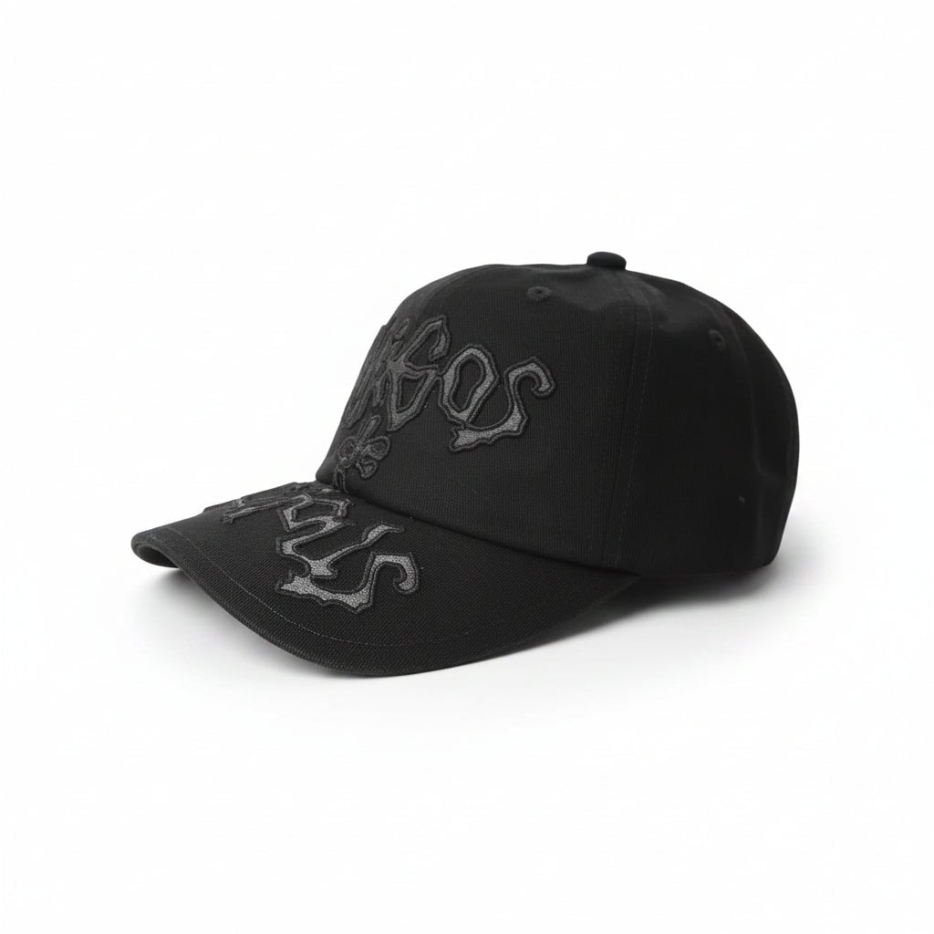 Black Warped - Topi Baseball 6 Panel