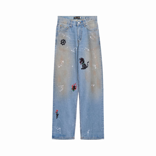 Mad Dog Reguler Loose Straight - Blue Denim Jeans