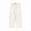 Arise Baggy Cream - Celana Panjang Baggy Jeans Denim
