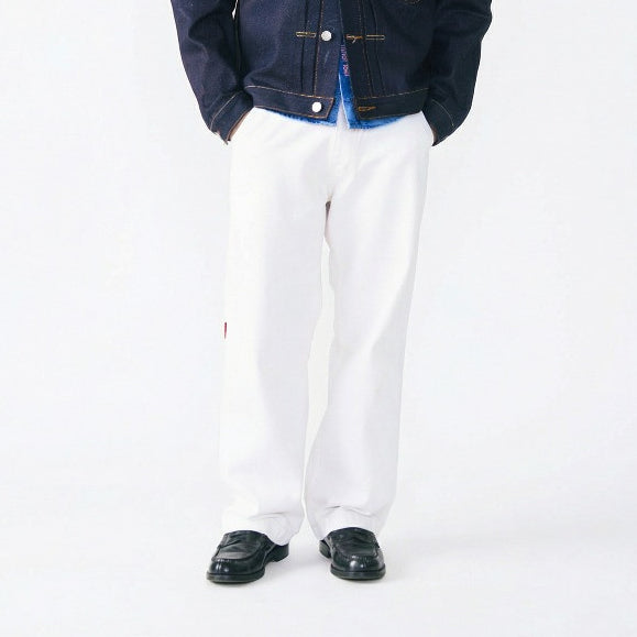 Arise Baggy Cream - Celana Panjang Baggy Jeans Denim