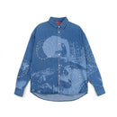 Arise Laser Embro - Kemeja Wash Denim